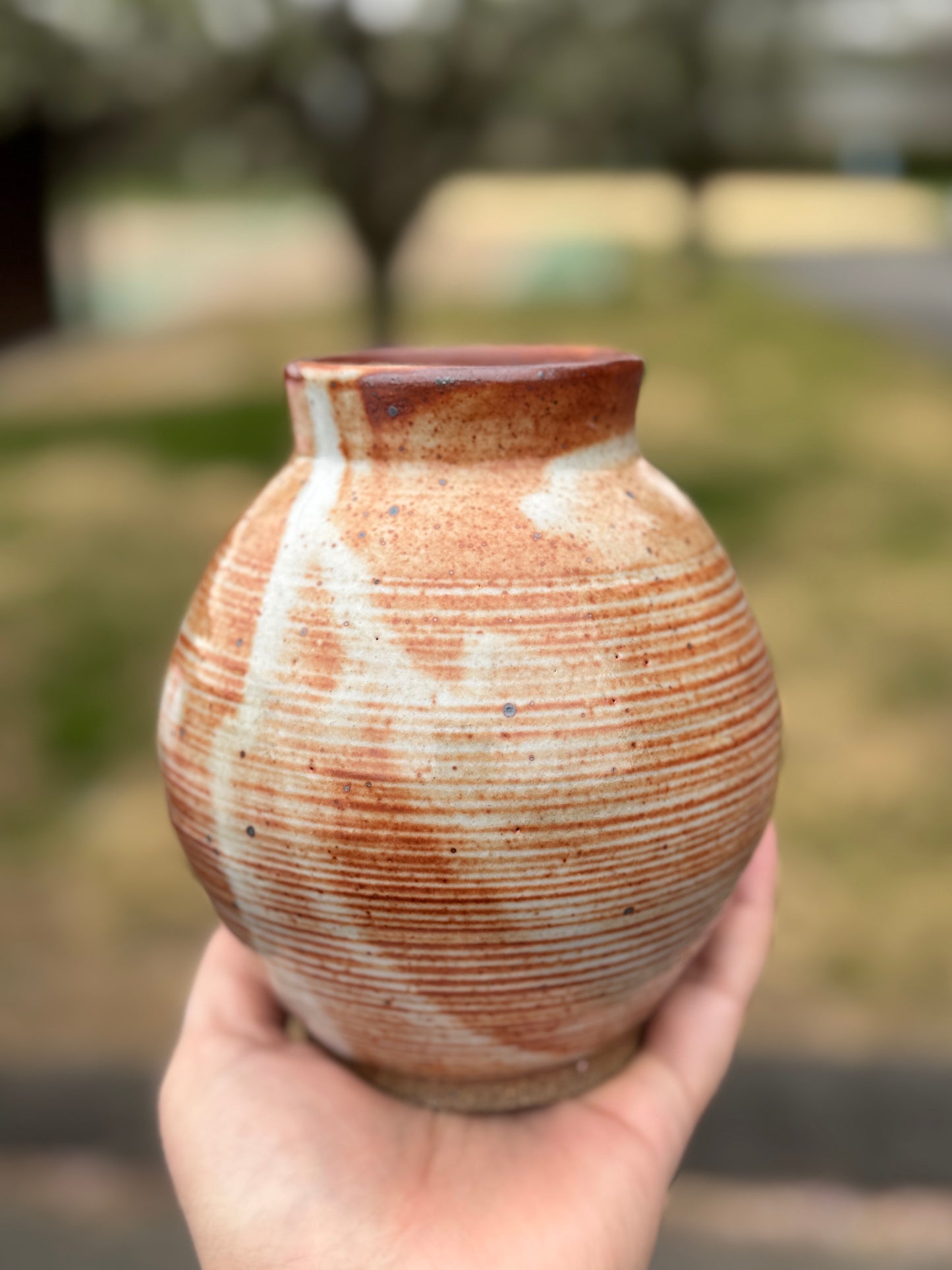 Shino Moon Vase