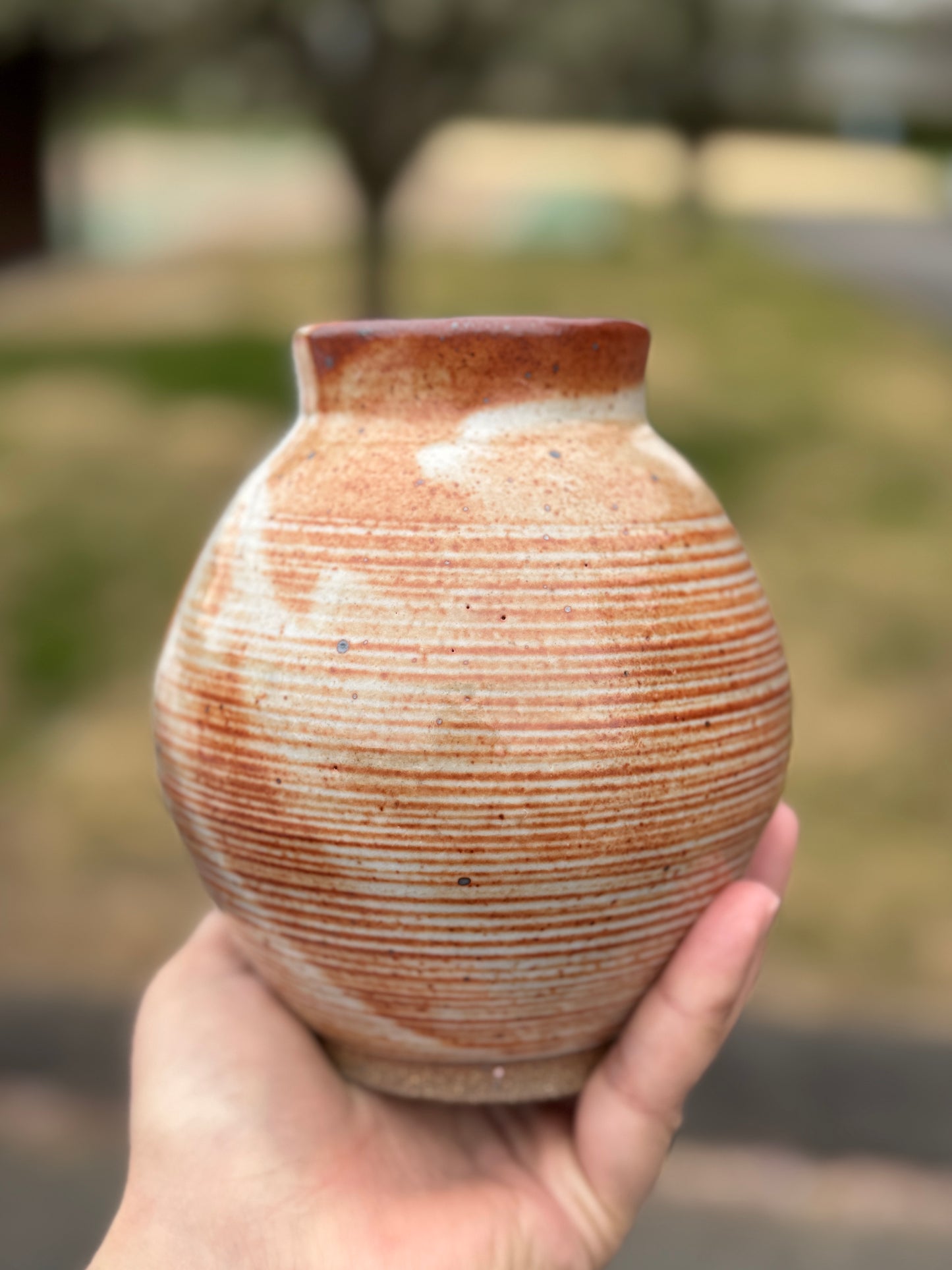 Shino Moon Vase