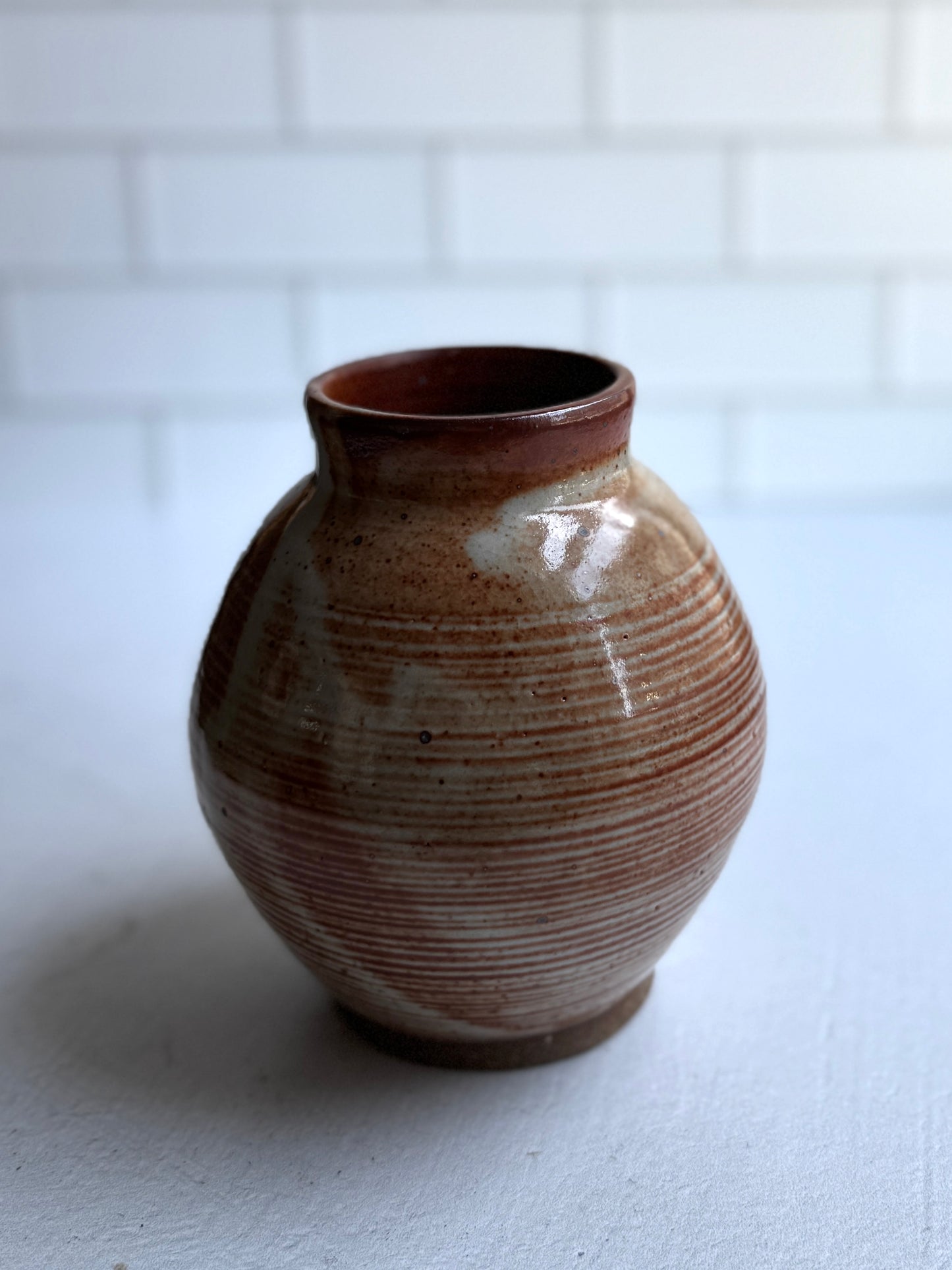 Shino Moon Vase