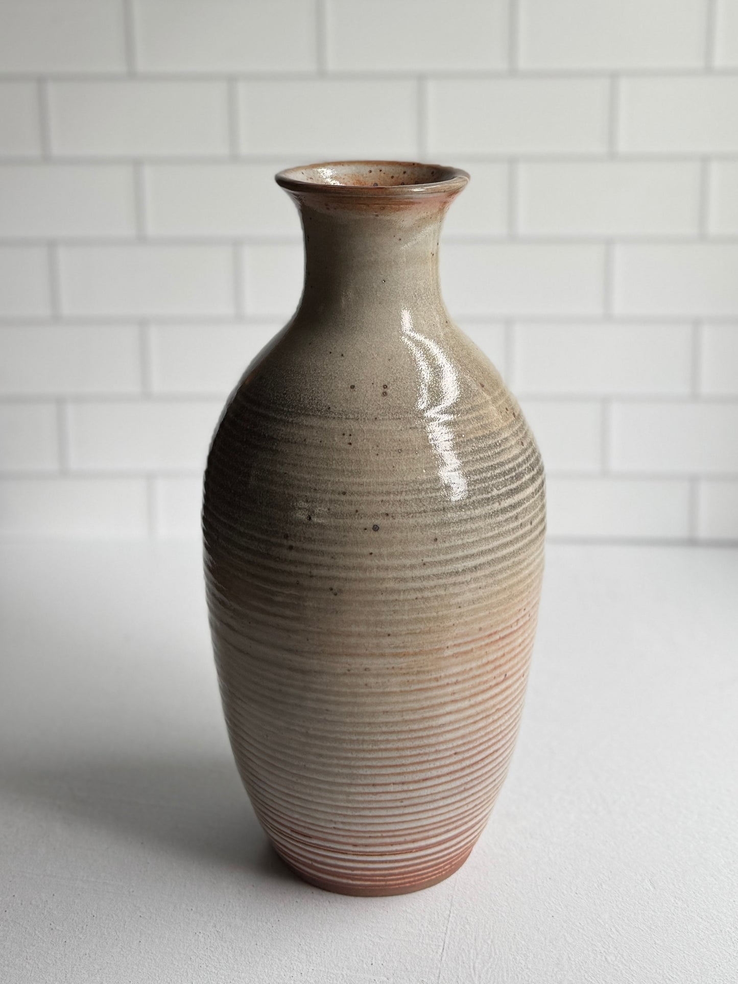 Textured Shino Vase