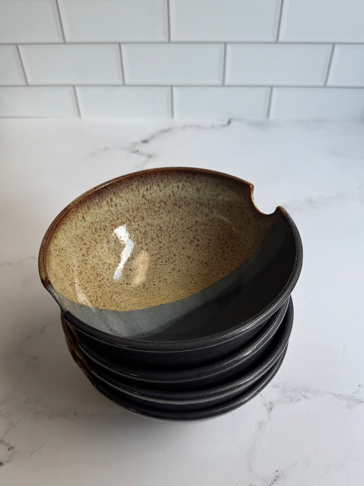 Indigo Celadon Ombre Ramen Bowls
