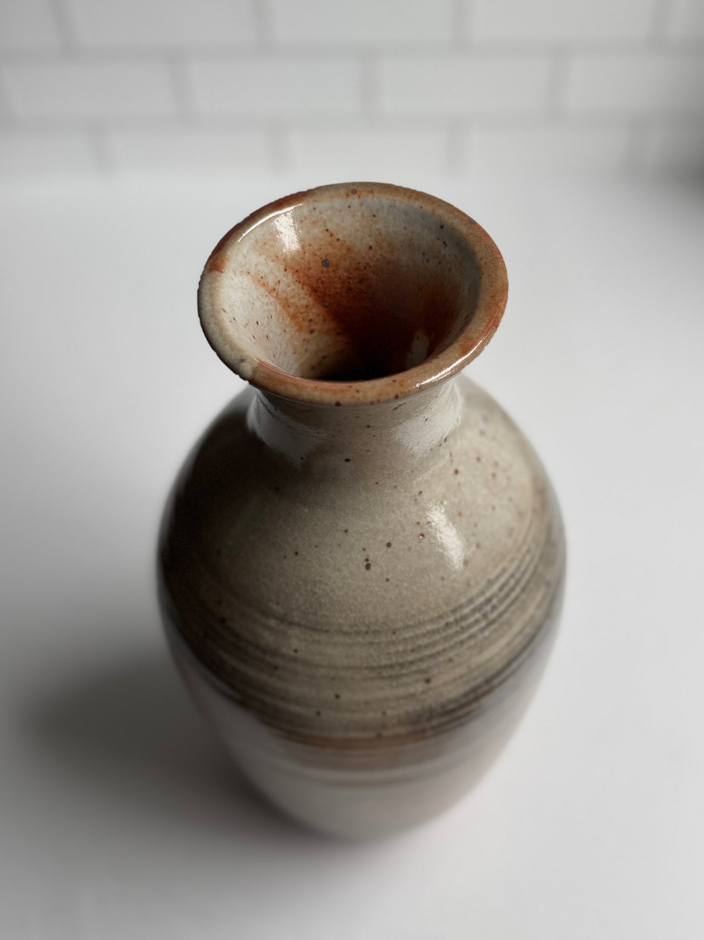Textured Shino Vase