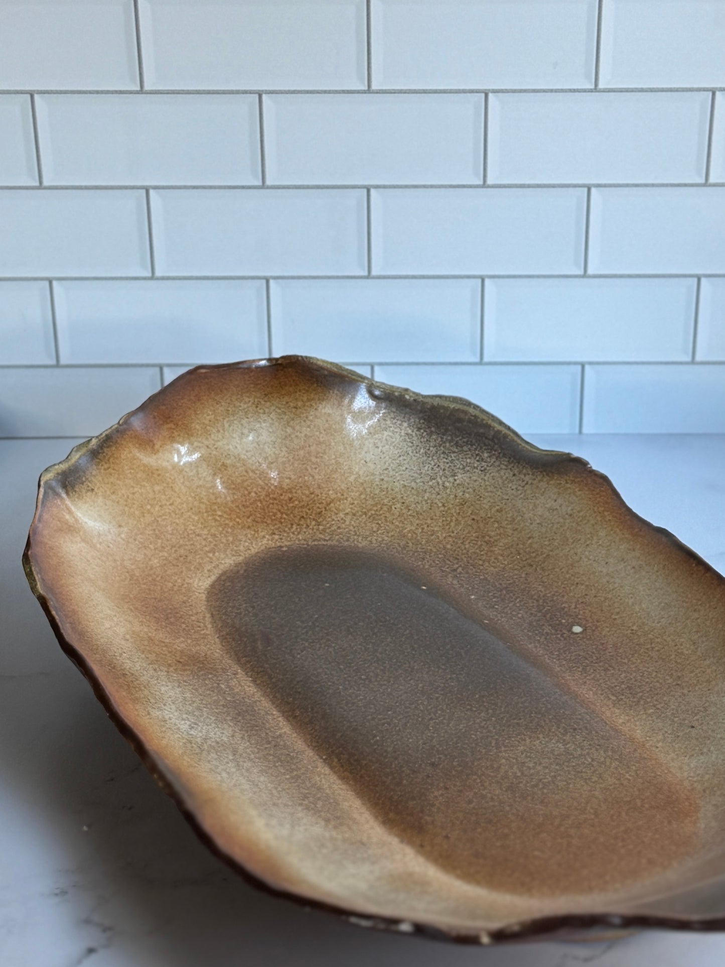 Shino Wood Fired Platter (XL)