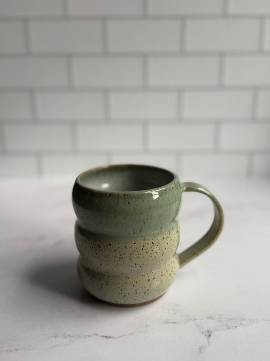 Celadon/ Mint bubble mugs