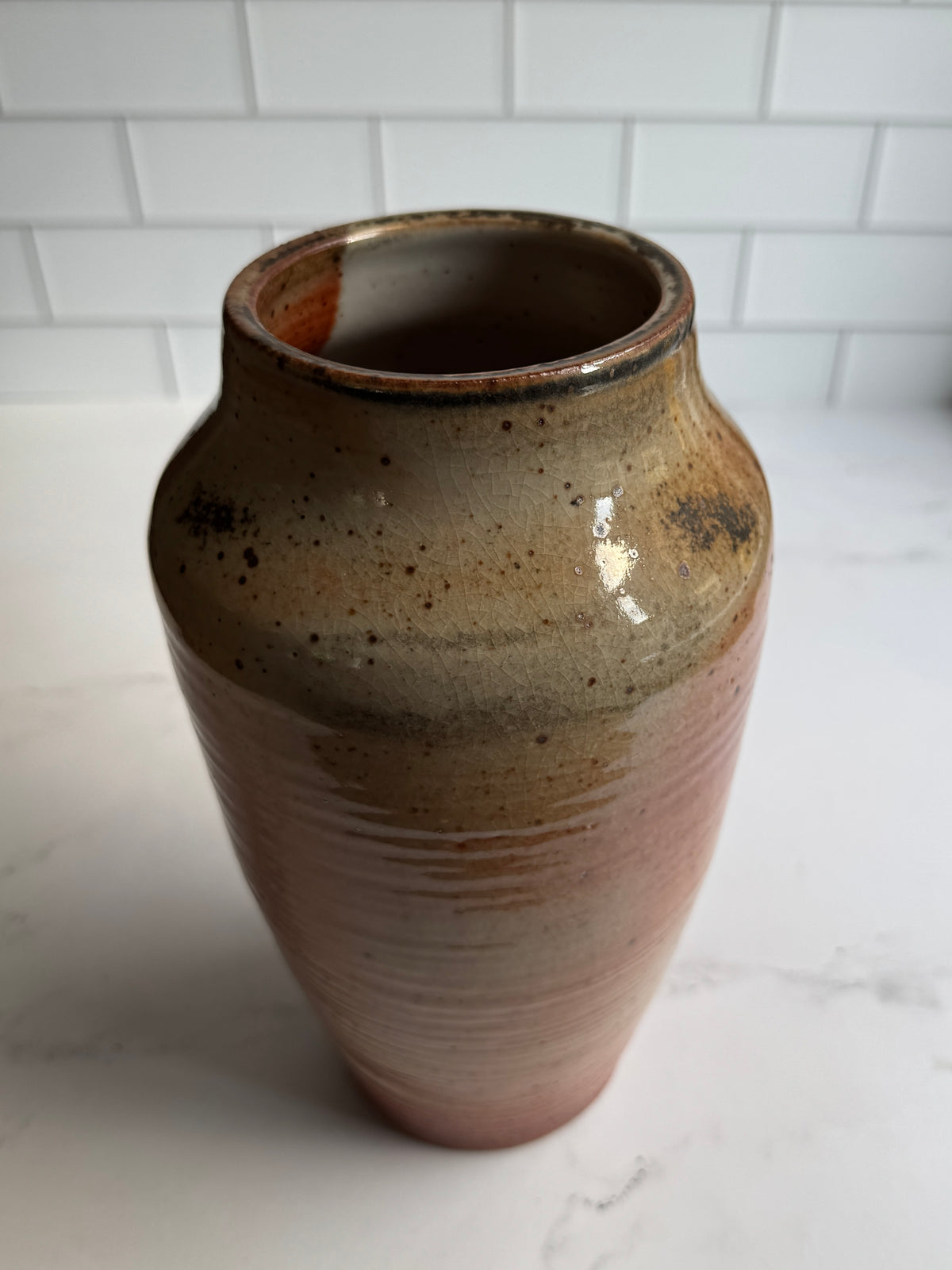 Textured Shino Vase