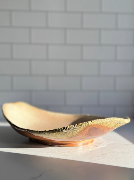 Shino Wood Fired Slab Platter