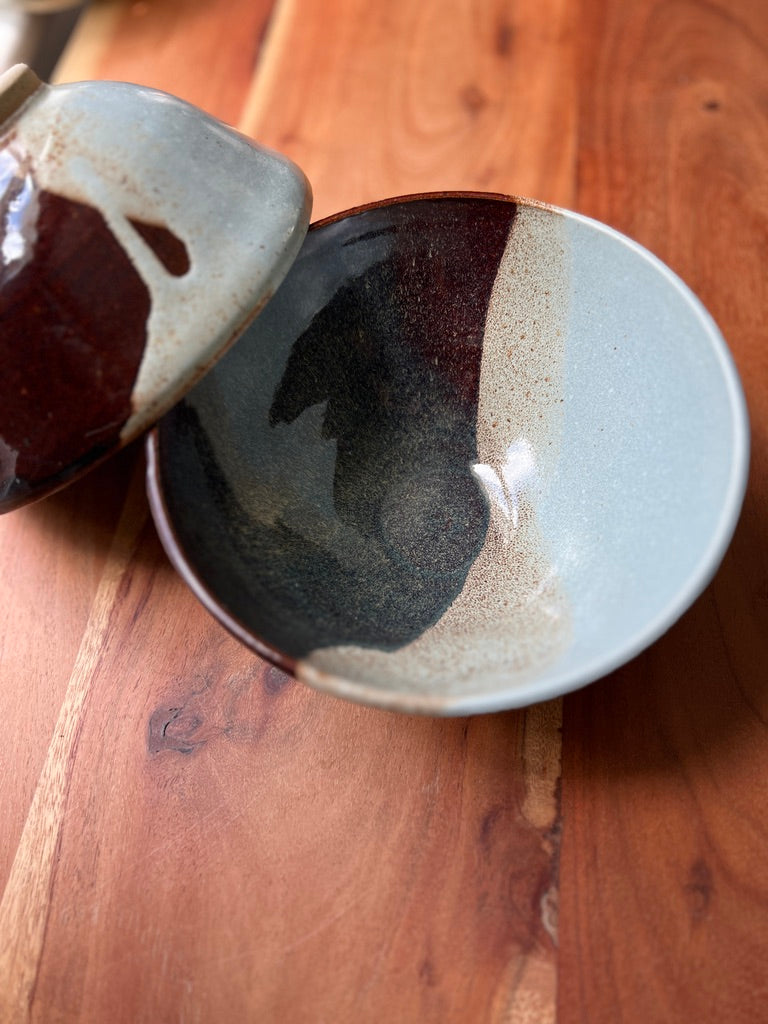 Mint Brown Ombre Bowls