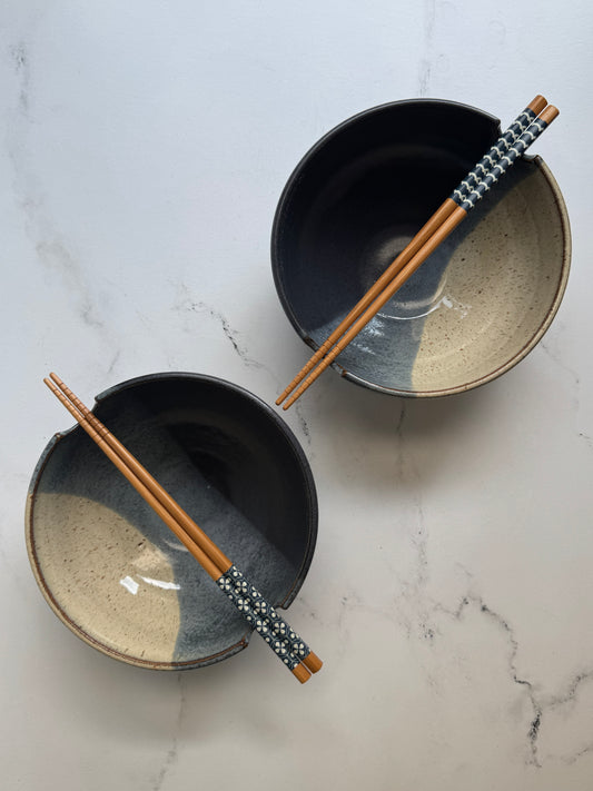 Indigo Ombre Ramen Bowls