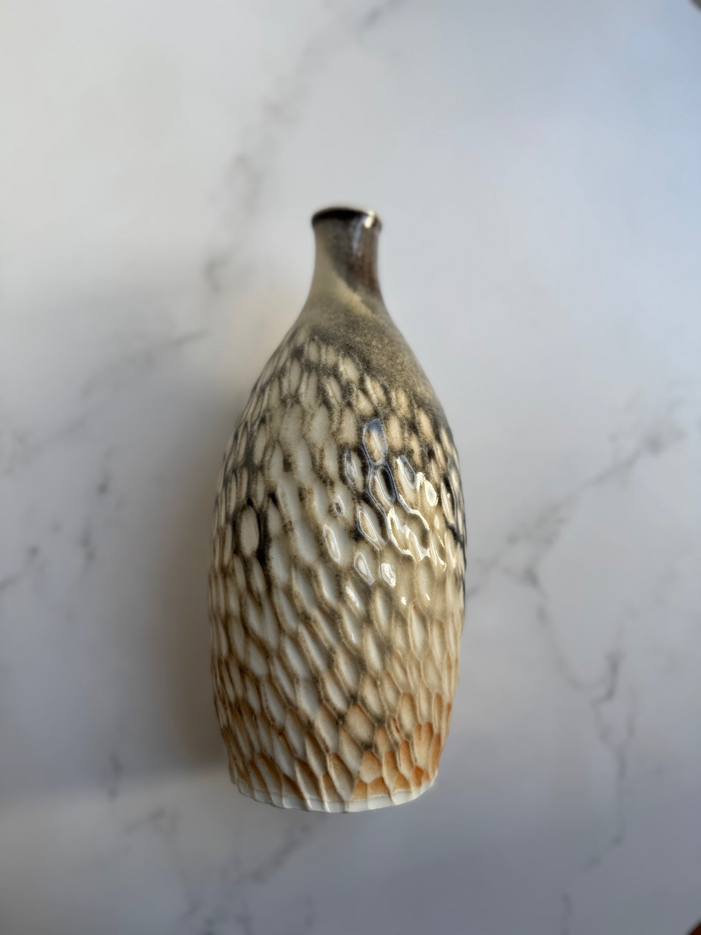Feather Textured Vases