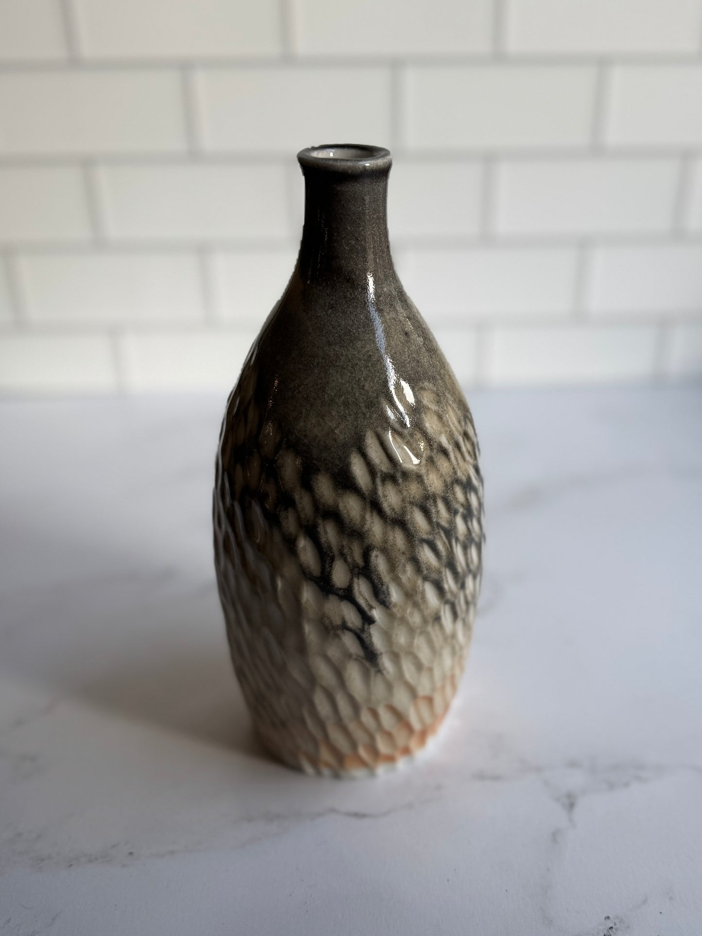 Feather Textured Vases