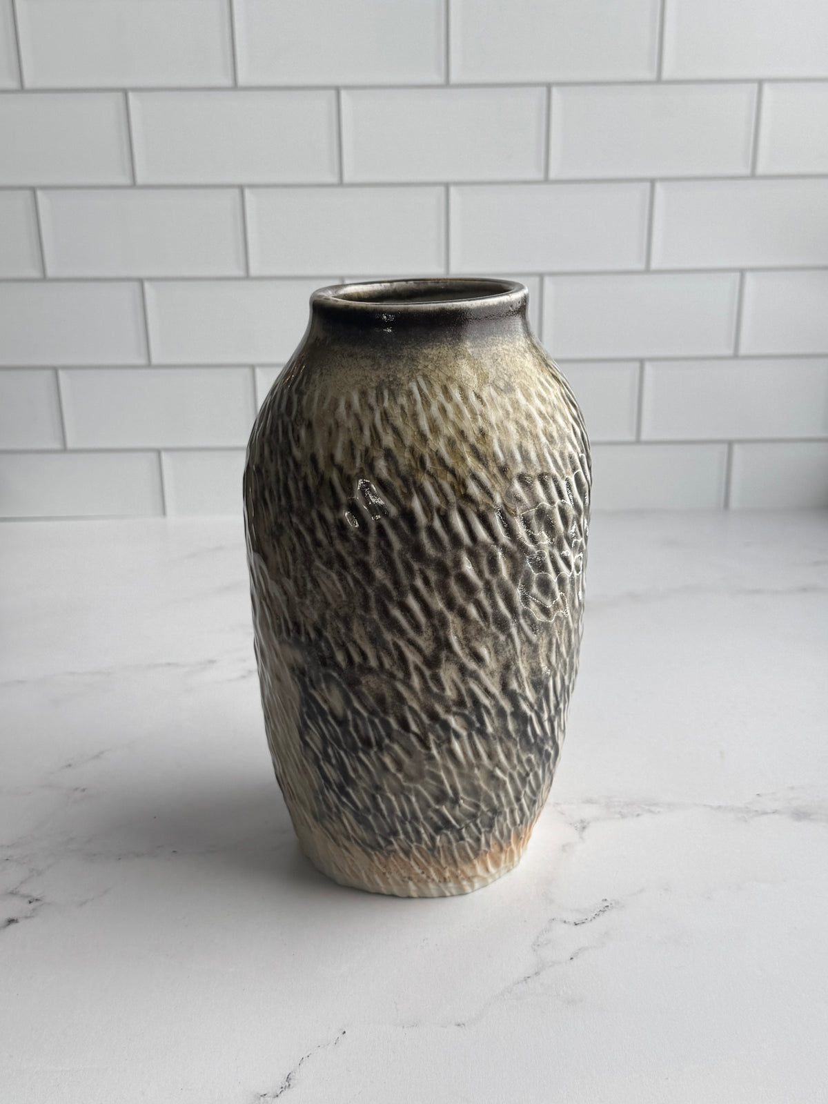 Feather Textured Vase