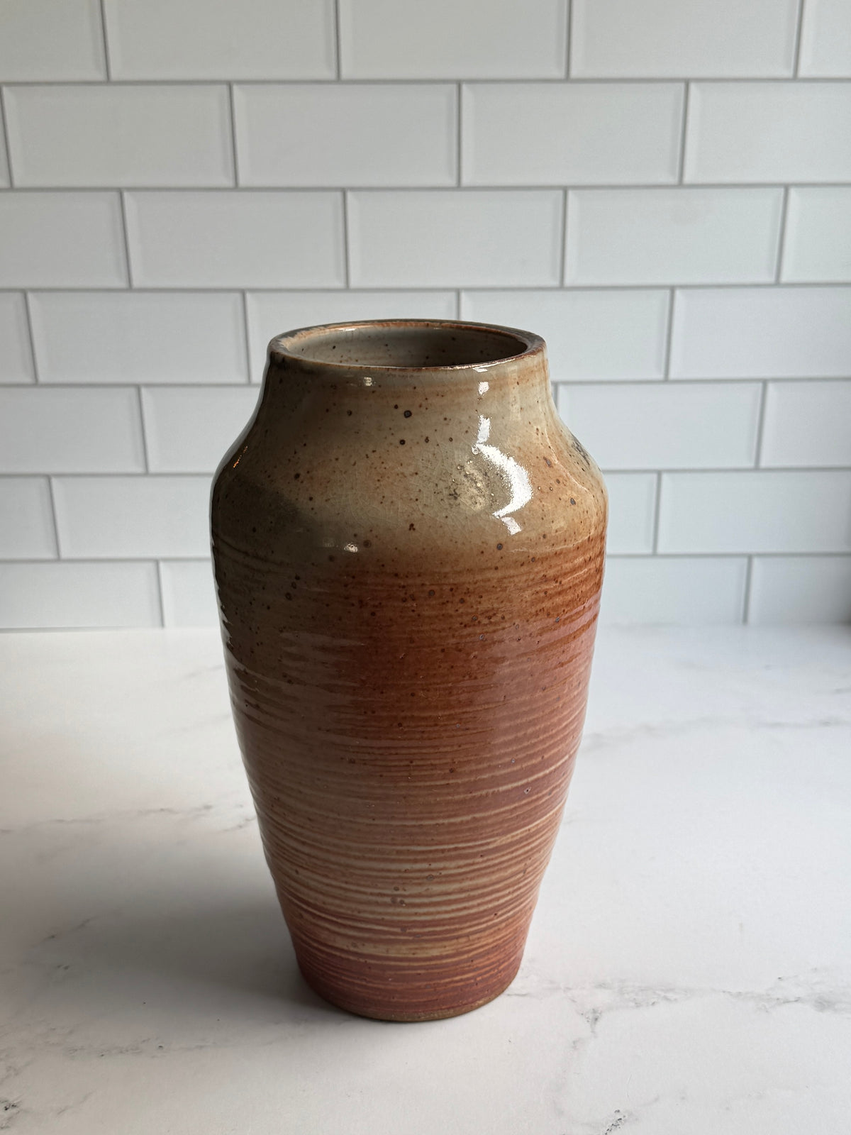 Textured Shino Vase