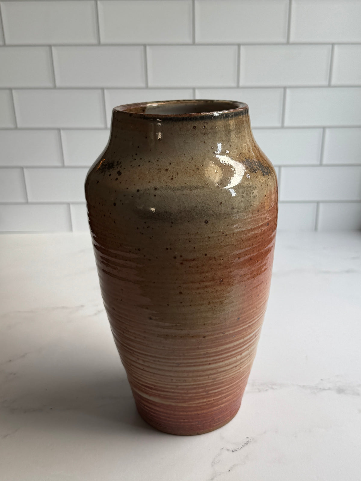 Textured Shino Vase