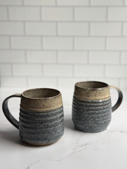 Birch Blue Textured Mug