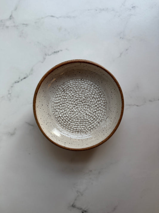 Garlic Grater Dish- white