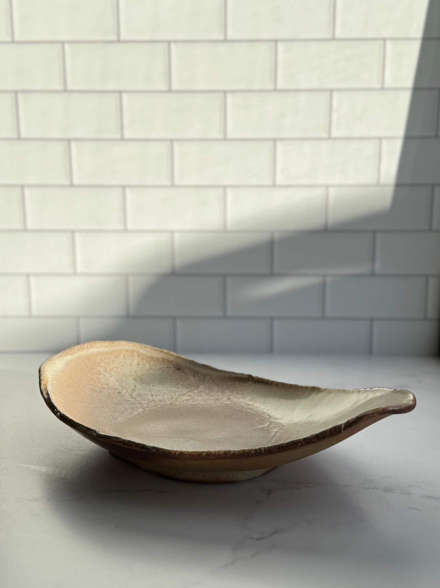 Shino Wood Fired Slab Platter
