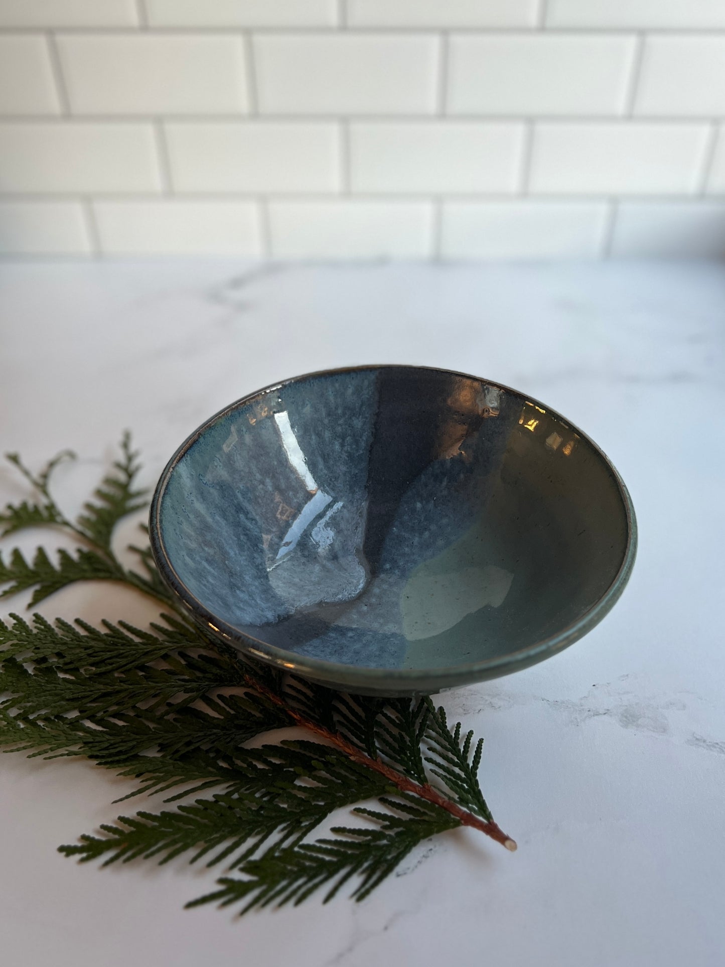 Blue Green Ombre Bowl