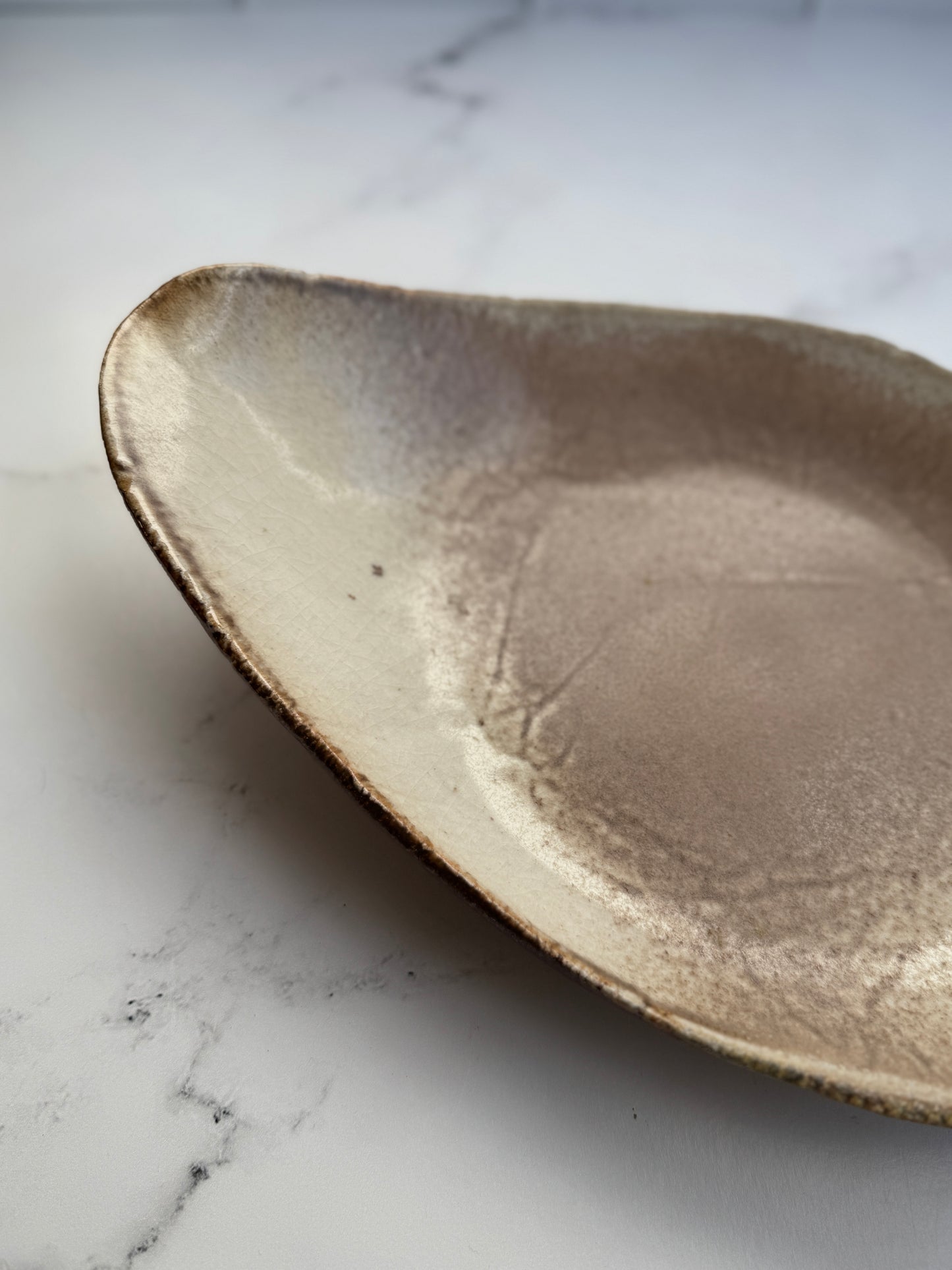 Shino Wood Fired Slab Platter