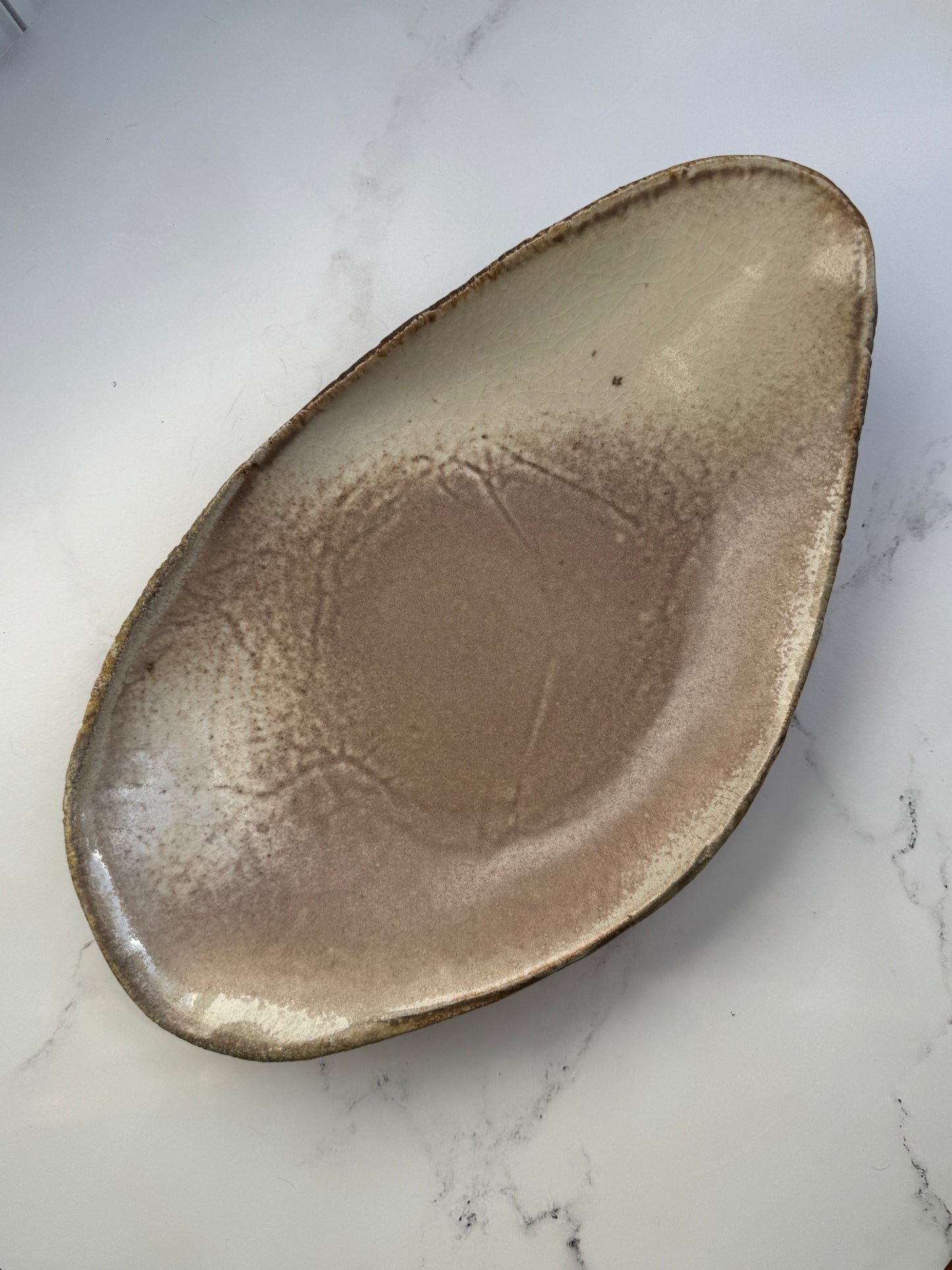 Shino Wood Fired Slab Platter
