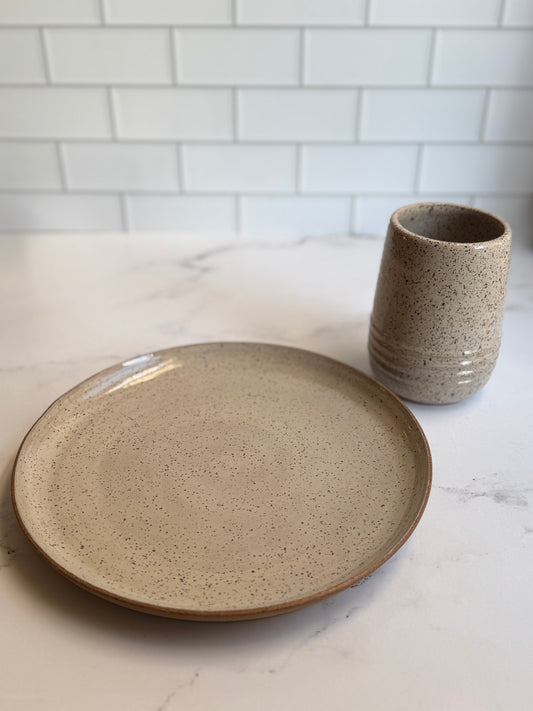Speckled Vanilla Plate