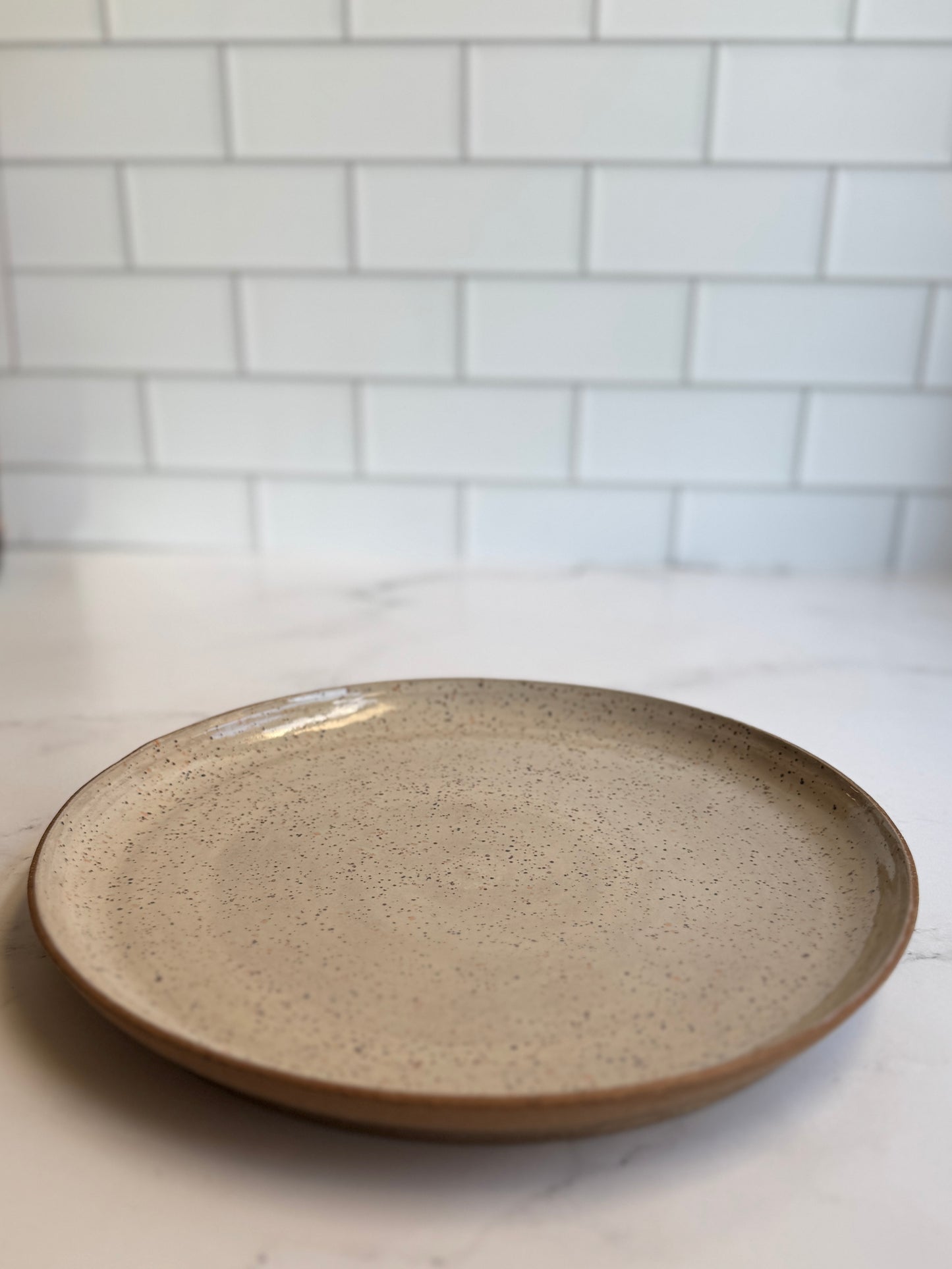 Speckled Vanilla Plate