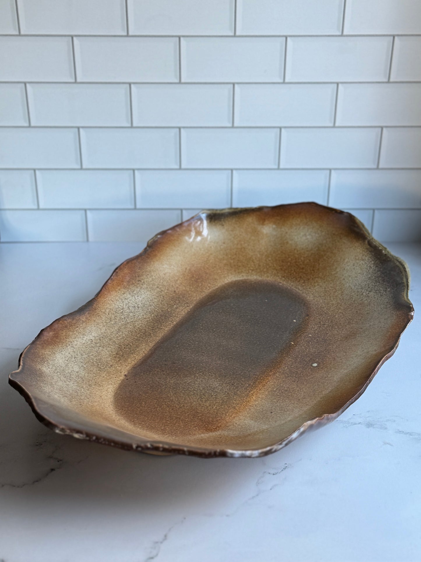 Shino Wood Fired Platter (XL)