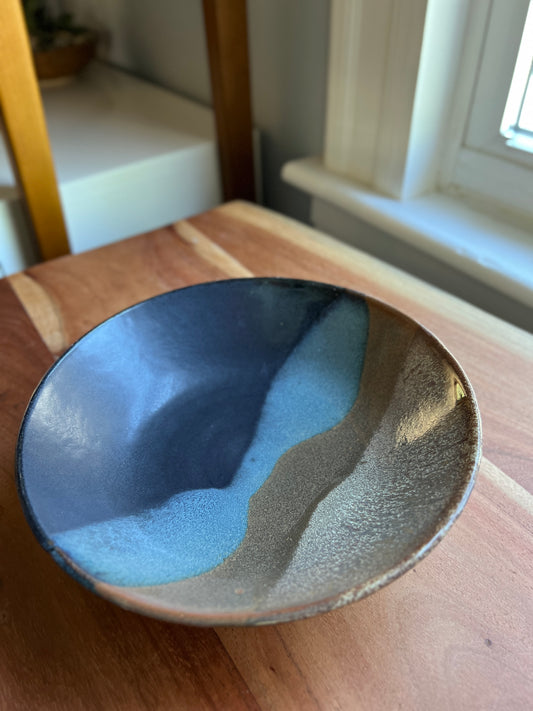 Midnight Blue/ Brown Bowl