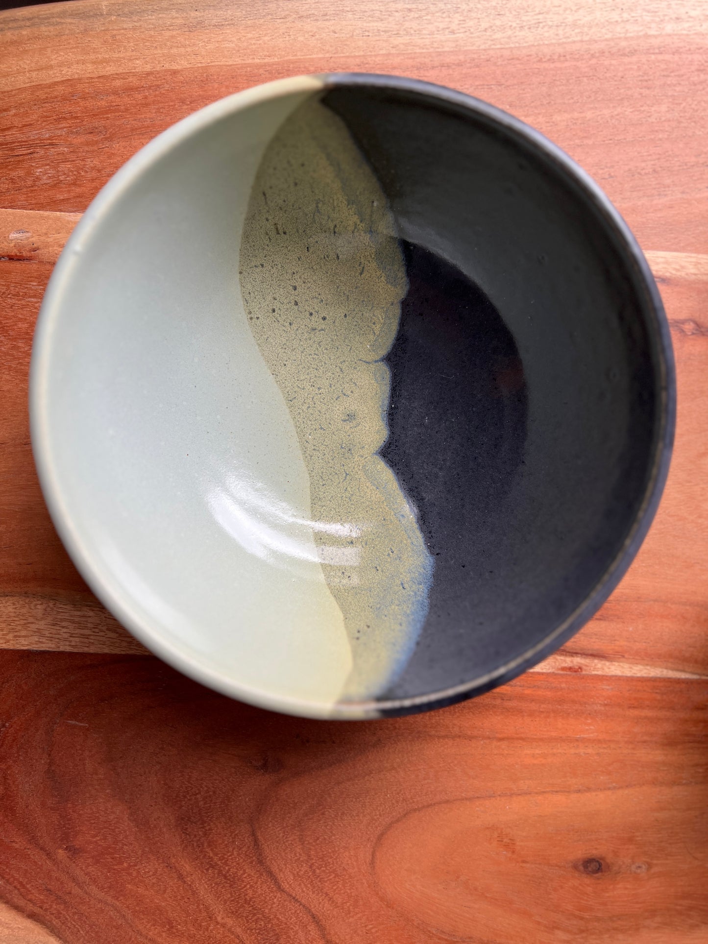 Mint/ indigo bowl (Large)