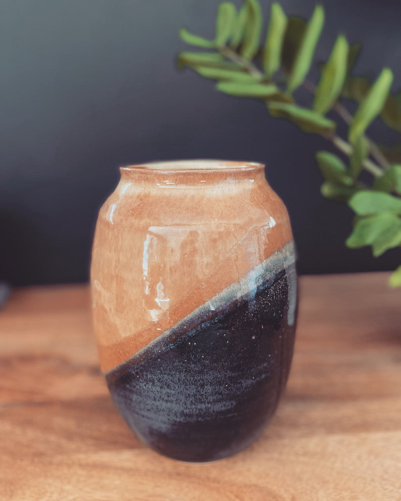 Khaki Midnight Vase